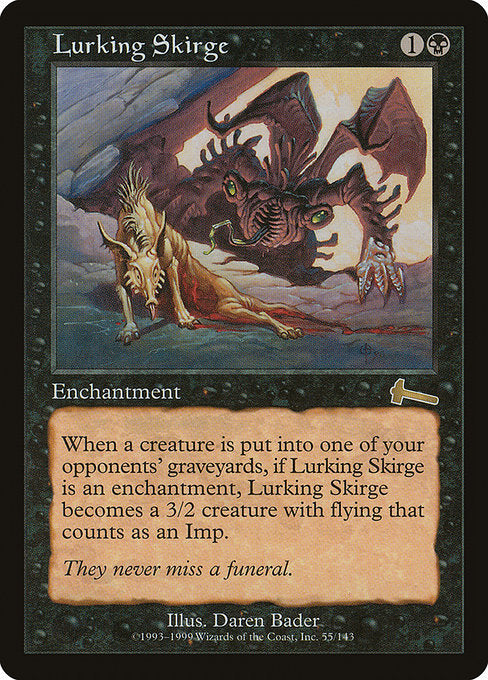 【Foil】【EN】隠れ潜むスカージ/Lurking Skirge [ULG] 黒R No.55