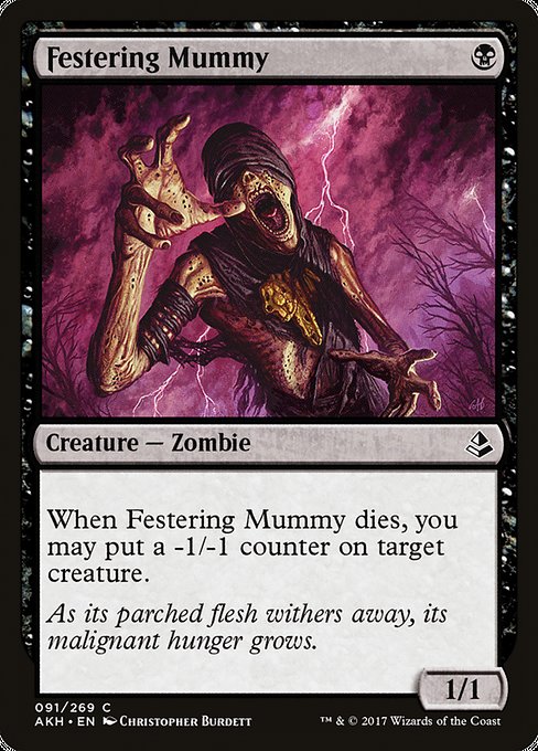 【EN】ただれたミイラ/Festering Mummy [AKH] 黒C No.91