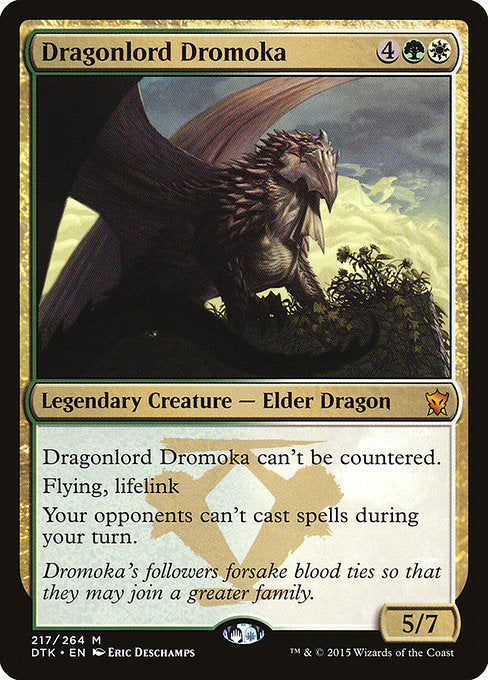 【Foil】【EN】龍王ドロモカ/Dragonlord Dromoka [DTK] 金M No.217