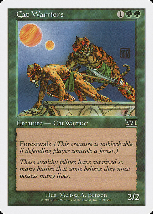 【EN】猫族の戦士/Cat Warriors [6ED] 緑C No.219