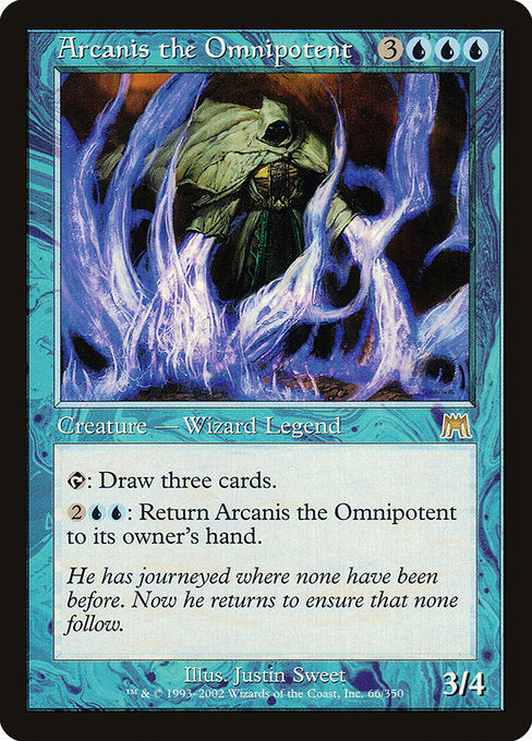 【Foil】【EN】全能なる者アルカニス/Arcanis the Omnipotent [ONS] 青R No.66