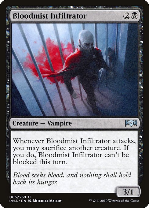 【EN】血霧の潜入者/Bloodmist Infiltrator [RNA] 黒U No.65