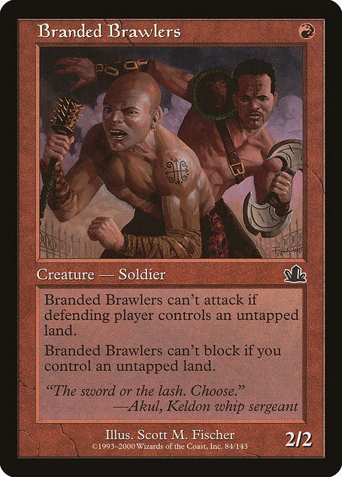 【Foil】【EN】烙印の喧嘩屋/Branded Brawlers [PCY] 赤C No.84