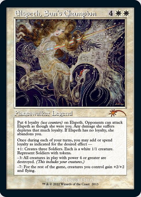 【Foil】【EN】太陽の勇者、エルズペス/Elspeth, Sun's Champion [SLC] 白M No.2013