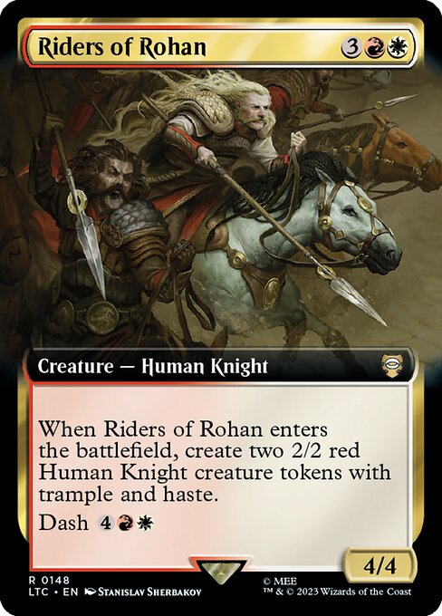【Foil】【EN】ローハンの乗り手/Riders of Rohan [LTC] 金R No.148