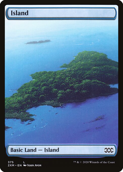 【Foil】【EN】島/Island [2XM] 無C No.375