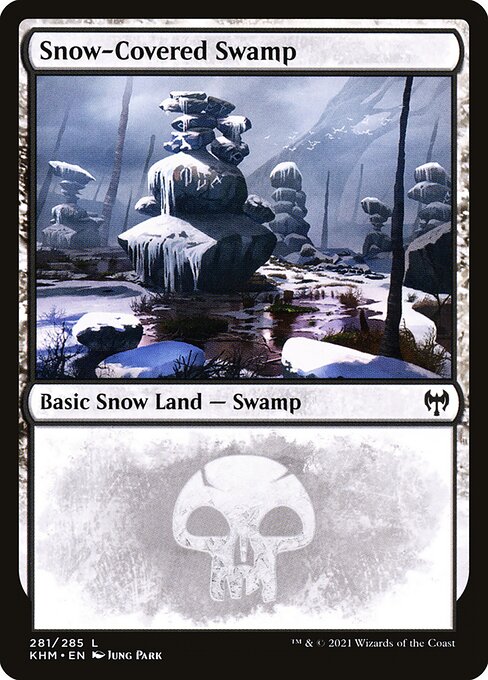【EN】冠雪の沼/Snow-Covered Swamp [KHM] 無C No.281