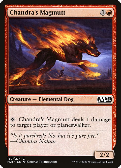 【Foil】【EN】チャンドラのマグムット/Chandra's Magmutt [M21] 赤C No.137