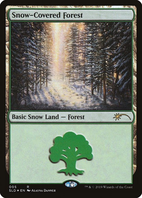 【Foil】【EN】冠雪の森/Snow-Covered Forest [SLD] 無R No.5