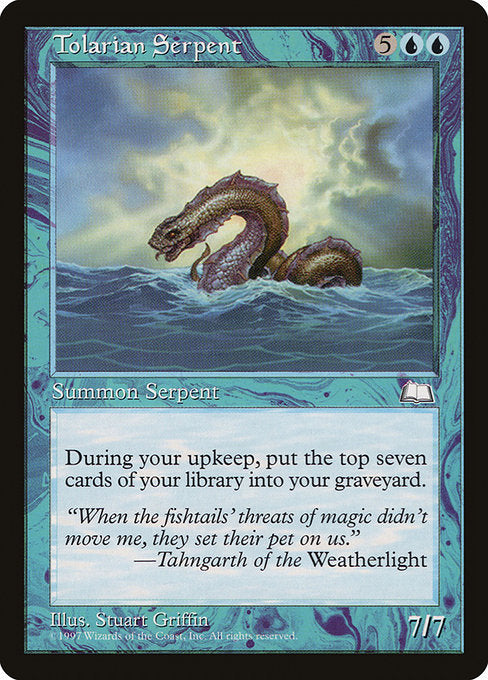 【EN】トレイリアの大海蛇/Tolarian Serpent [WTH] 青R No.57