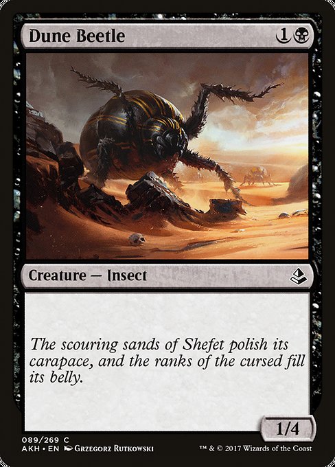 【Foil】【EN】砂丘甲虫/Dune Beetle [AKH] 黒C No.89