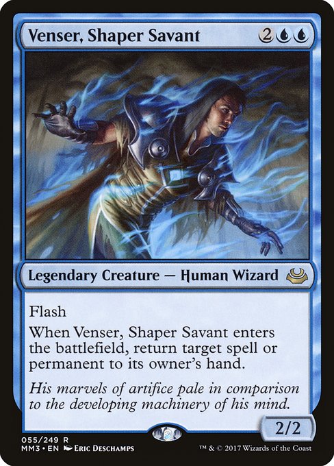 【EN】造物の学者、ヴェンセール/Venser, Shaper Savant [MM3] 青R No.55