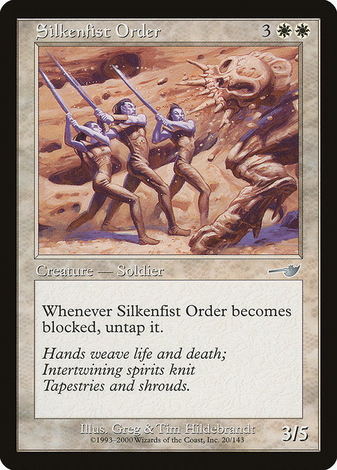 【Foil】【EN】絹拳の修道団/Silkenfist Order [NEM] 白U No.20