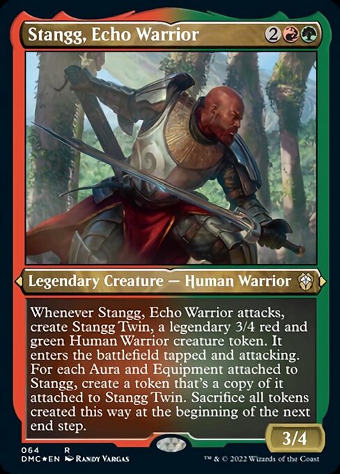 【EN】こだまの戦士、スタング/Stangg, Echo Warrior [DMC] 金R No.64