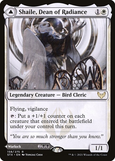 【Foil】【EN】Shaile, Dean of Radiance // Embrose, Dean of Shadow [STX] 混R No.158
