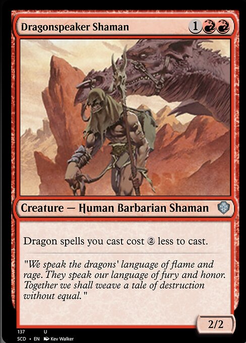 【EN】ドラゴン語りのシャーマン/Dragonspeaker Shaman [SCD] 赤U No.137
