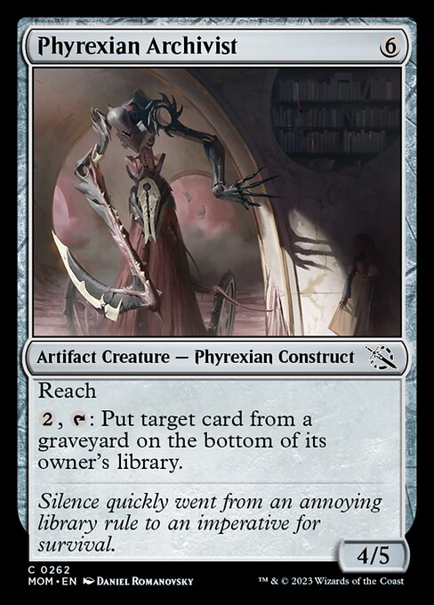 【Foil】【EN】ファイレクシアの文書管理人/Phyrexian Archivist [MOM] 茶C No.262