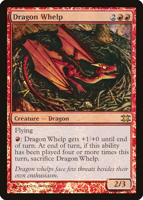 【Foil】【EN】チビ・ドラゴン/Dragon Whelp [DRB] 赤R No.4