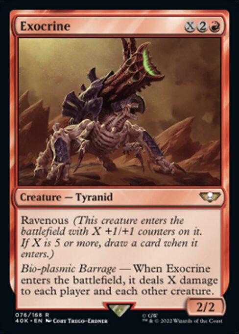 【Foil】【EN】Exocrine [40K] 赤R No.76★