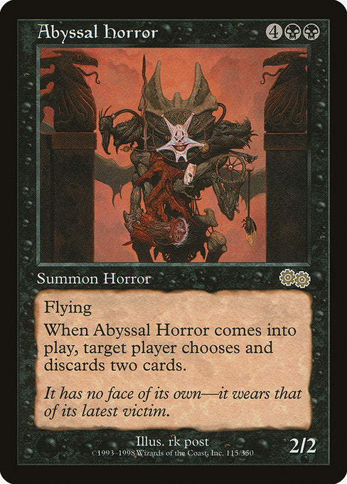 【EN】深淵の怪物/Abyssal Horror [USG] 黒R No.115