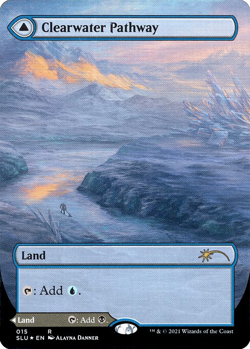 【Foil】【EN】Clearwater Pathway // Murkwater Pathway [SLU] 混R No.15
