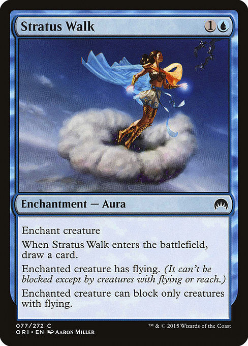 【Foil】【EN】層雲歩み/Stratus Walk [ORI] 青C No.77