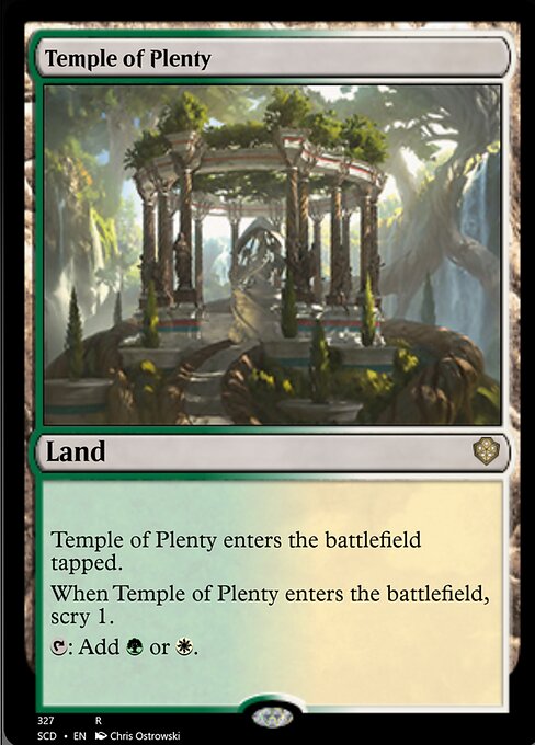 【EN】豊潤の神殿/Temple of Plenty [SCD] 無R No.327