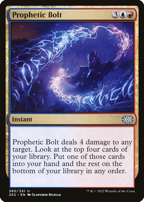 【Foil】【EN】予言の稲妻/Prophetic Bolt [2X2] 金U No.265