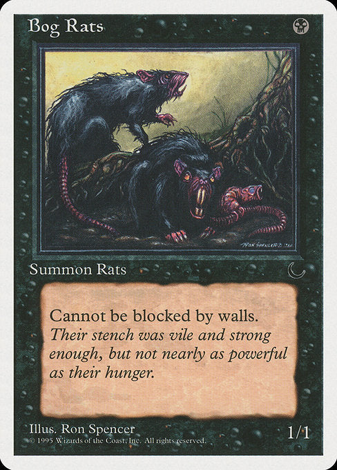 【EN】沼ネズミ/Bog Rats [CHR] 黒C No.30