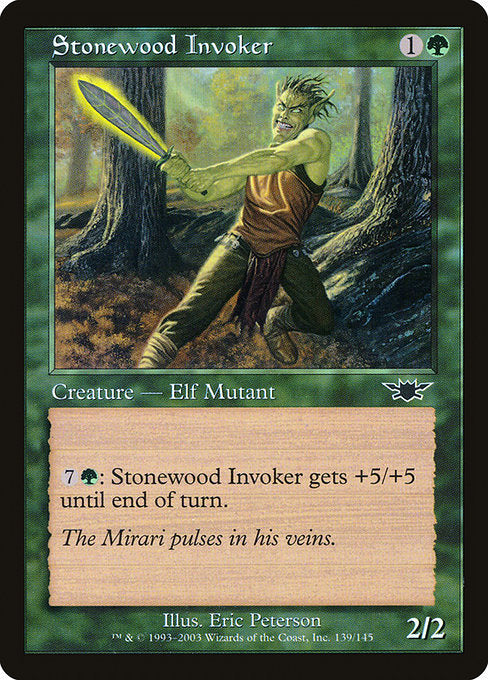 【Foil】【EN】岩石樹の発動者/Stonewood Invoker [LGN] 緑C No.139
