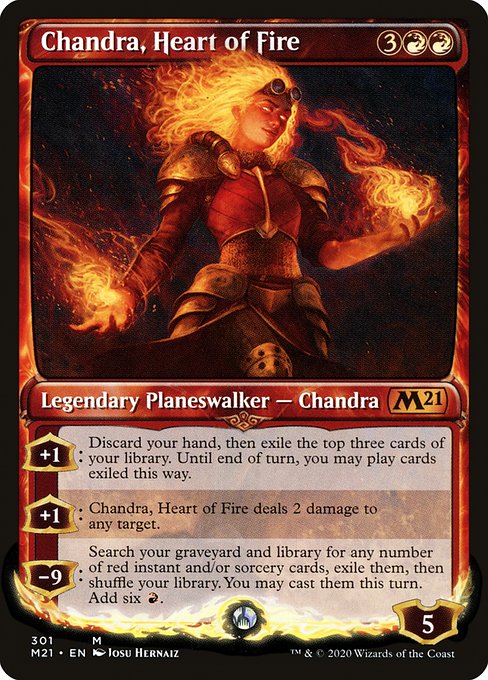 【EN】炎の心、チャンドラ/Chandra, Heart of Fire [M21] 赤M No.301