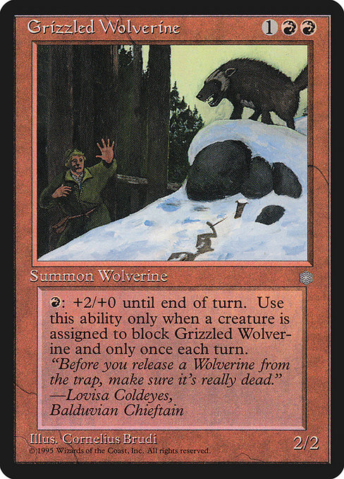 【EN】Grizzled Wolverine [ICE] 赤C No.192