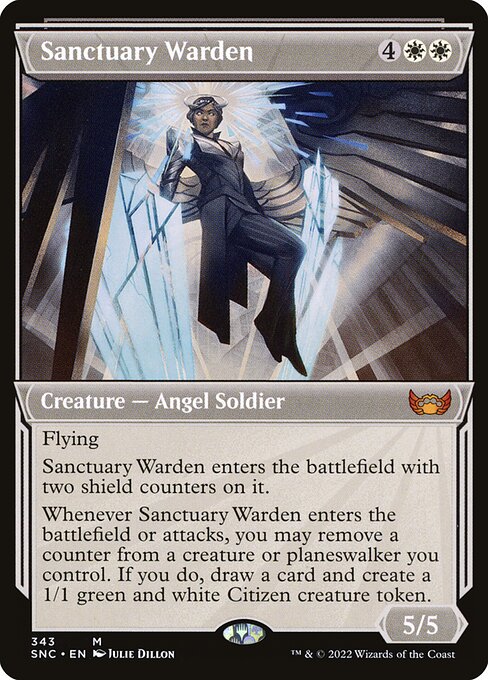【Foil】【EN】聖域の番人/Sanctuary Warden [SNC] 白M No.343