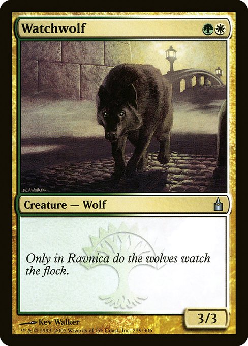 【Foil】【EN】番狼/Watchwolf [RAV] 金U No.239