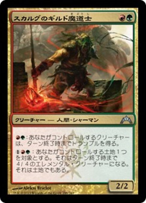 【Foil】【JP】スカルグのギルド魔道士/Skarrg Guildmage [GTC] 金U No.196