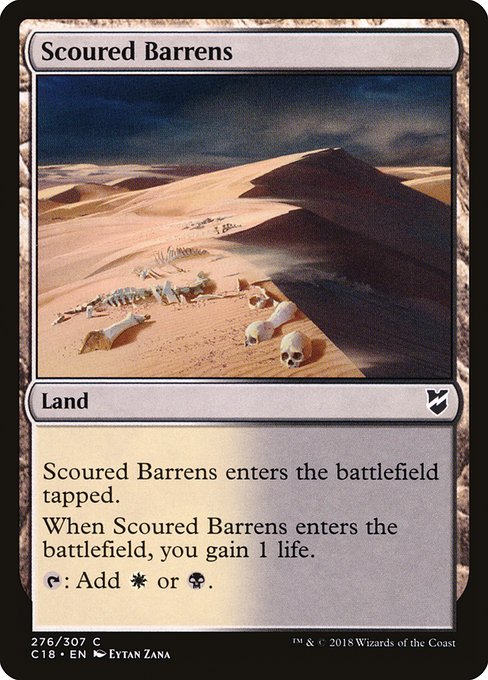 【EN】磨かれたやせ地/Scoured Barrens [C18] 無C No.276