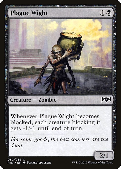 【Foil】【EN】疫病ワイト/Plague Wight [RNA] 黒C No.82