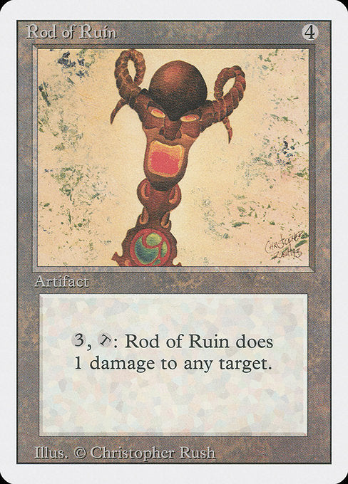 【EN】破滅のロッド/Rod of Ruin [3ED] 茶U No.273