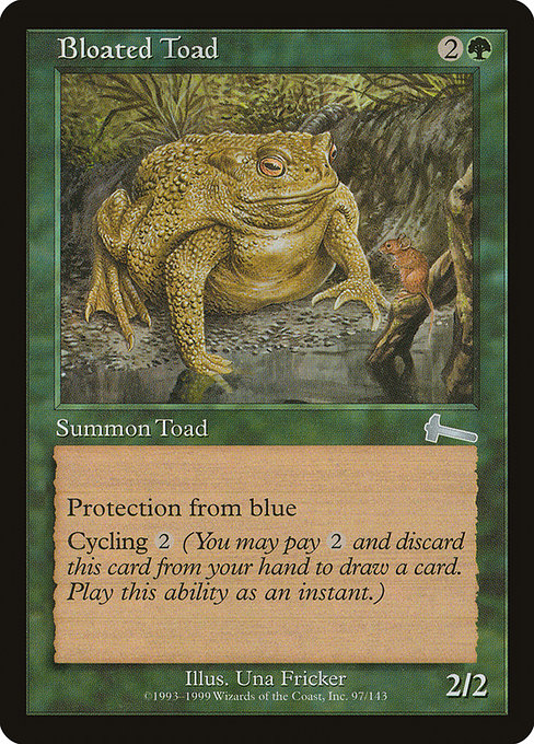 【Foil】【EN】ふくれたヒキガエル/Bloated Toad [ULG] 緑U No.97