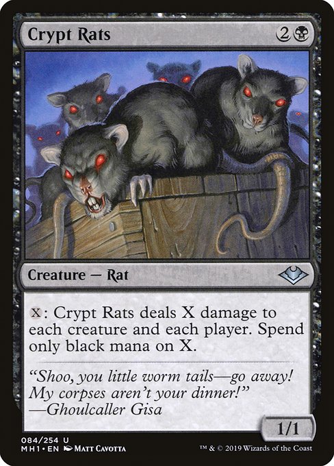 【EN】墓所のネズミ/Crypt Rats [MH1] 黒U No.84