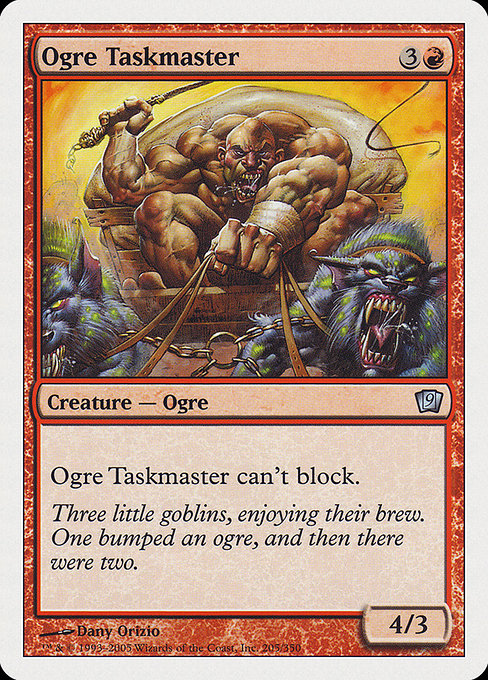 【EN】オーガの監督官/Ogre Taskmaster [9ED] 赤U No.205