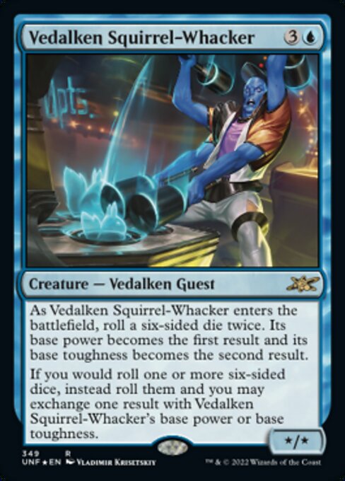 ■ギャラクシー・Foil■【EN】Vedalken Squirrel-Whacker [UNF] 青R No.349