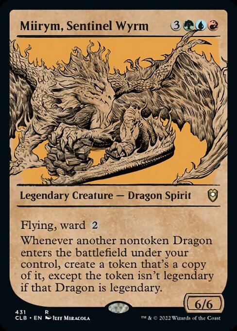 【Foil】【EN】歩哨竜、ミーリム/Miirym, Sentinel Wyrm [CLB] 金R No.431