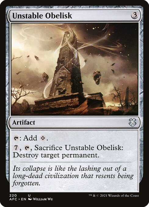 【EN】不安定なオベリスク/Unstable Obelisk [AFC] 茶U No.220