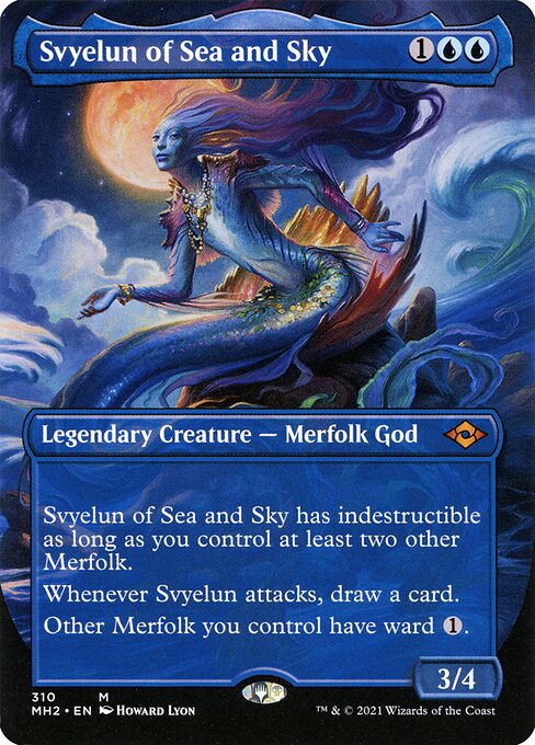 【フルアート】【EN】海と空のシヴィエルン/Svyelun of Sea and Sky [MH2] 青M No.310