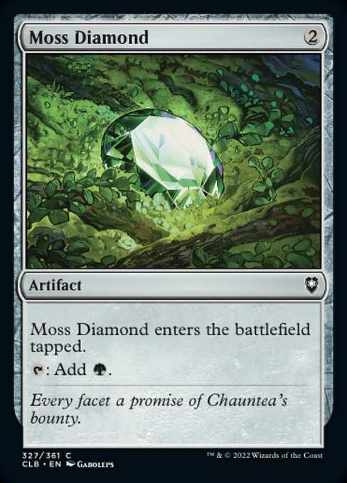 【Foil】【EN】苔色のダイアモンド/Moss Diamond [CLB] 茶C No.327