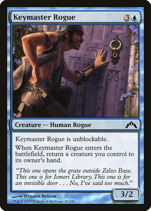 【EN】鍵達人のならず者/Keymaster Rogue [GTC] 青C No.39