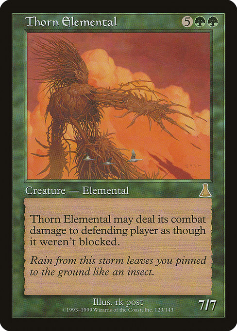 【Foil】【EN】茨の精霊/Thorn Elemental [UDS] 緑R No.123