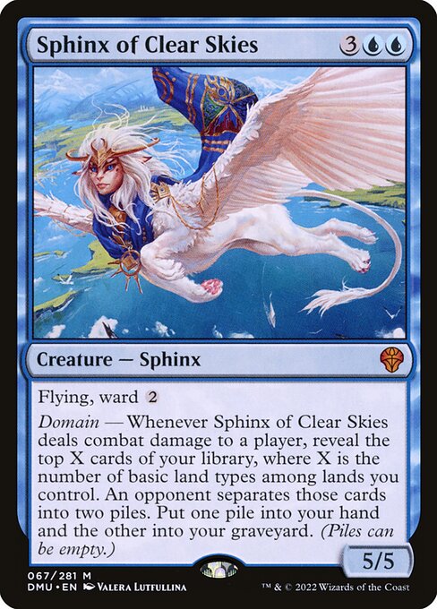 【EN】晴天のスフィンクス/Sphinx of Clear Skies [DMU] 青M No.67