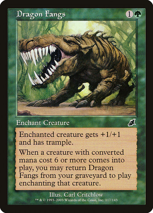 【EN】ドラゴンの牙/Dragon Fangs [SCG] 緑C No.117